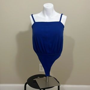 Free People Marissa Dark Blue Bodysuit